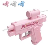 Prank Water Gun, Prank Water Gun Shoots Backwards, Reverse Spray Toy That Splashes Back on The Holder, Joke Toy for Summer Parties (Pink)