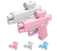 Prank Water Gun, Prank Water Squirt Gun, Compulsive Two-Way, for Parties & Summer Fun (Pink+White)