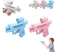 Prank Water Gun - Reverse Spray Design, Compulsive Two-Way Water Gun, Prank Squirt Gun Can Spray from Front and Back, The First Choice for Pranks for Pool Party (Blue+Pink)