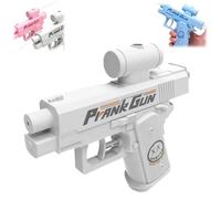 Prank Water Gun - Reverse Spray Design, Compulsive Two-Way Water Gun, Prank Squirt Gun Can Spray from Front and Back, The First Choice for Pranks for Pool Party (Blanc)