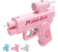 Prank Water Gun - Reverse Spray Design, Prank Squirt Gun Can Spray from Front and Back, Hilarious Prank Gadget for Tricksters(Pink)