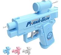 Prank Water Gun - Reverse Spray Design, Prank Squirt Gun Can Spray from Front and Back, Hilarious Prank Gadget for Tricksters(Blue)