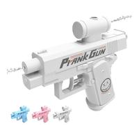 Prank Water Gun - Reverse Spray Design, Prank Squirt Gun Can Spray from Front and Back, Hilarious Prank Gadget for Tricksters, Funny Surprise Summer Gifts for Men Women (White)
