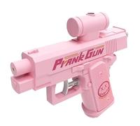 Prank Water Gun - Reverse Water Gun, Water Gun Prank Can Spray from Front and Back, Long Range Large Capacity (Pink)