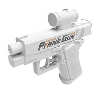 Prank Water Gun - Reverse Water Gun, Water Gun Prank Can Spray from Front and Back, Long Range Large Capacity (White)