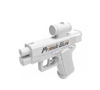 Prank Water Gun, Two-Way Quirky Trick Squirt Reverse Water Gun, Creative Funny, Suitable for Parties, Beach Entertainment (White)