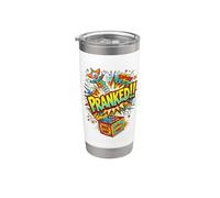 Pranked Jack in the Box Comic Clown Comic Pop Art Co. Gobelet isotherme en acier inoxydable double paroi