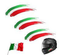 PRAOFRT 6 Pièces Drapeau italien Autocollant voiture Autocollants personnalisés avec Drapeau et nom à Coller sur Les vélos, Scooters, Motos, Voitures et Accessoires（9 * 3CM）