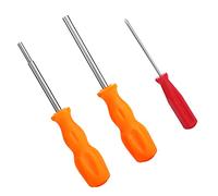 Prasacco Jeu de 3 tournevis Gamebit de sécurité, tête plate 3,8 mm et 4,5 mm, tête Tri-Wing 2,5 mm pour SNES, NES, N64 et cartouches de jeu