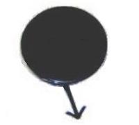 PRASCO Clapet, crochet de remorquage TY4201236 Compatible avec: TOYOTA PRIUS Liftback
