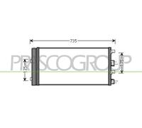 PRASCO DA820C001 Condenseur, climatisation