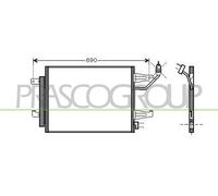 Condenseur, climatisation PRASCO MB324C002