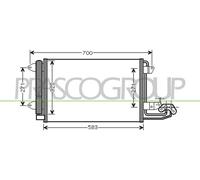 PRASCO AD320C001 Condenseur, climatisation