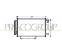 Condenseur Climatisation Prasco FD344C001 Prascoselection pour Ford