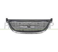 PRASCO DG0052001 Grille de calandre gris chrome chrome Compatible avec CHRYSLER VOYAGER IV RG, RS
