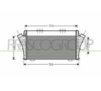 PRASCO Échangeur De Chaleur LLK Pour Fiat Croma 2.4 D Multijet
