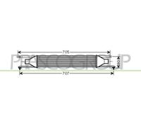 PRASCO Échangeur De Chaleur LLK Pour Fiat Grande Punto 1.3 D Multijet