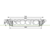 PRASCO Échangeur De Chaleur LLK Pour Fiat Tipo Berline 1.4 1.6 D 1.3
