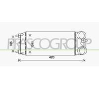PRASCO Échangeur De Chaleur LLK Pour Ford Fiesta VI B-Max 1.6 TDCI 1.5