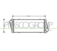 PRASCO Échangeur De Chaleur Pour Mercedes-Benz Sprinter 3-T Fourgon 903 313 CDI