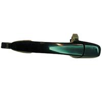 Prasco Poignée de porte extérieure MZ3268102 arrière gauche noir lisse sans trou compatible Mazda 3