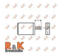 Prasco ol6216 échangeur de chaleur, intérieur chauffage