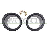 PRASCO PG9061240 Jeu Cadre de phare antibrouillard Gauche noir