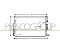 PRASCO AA090R002 Radiateur du moteur