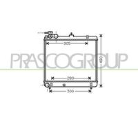 PRASCO HN324R001 Radiateur du moteur