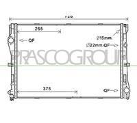 PRASCO ME442R001 Radiateur du moteur