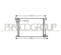 PRASCO Radiateur Refroidisseur D'Eau Radiateur Moteur Pour MINI Mini Cooper One