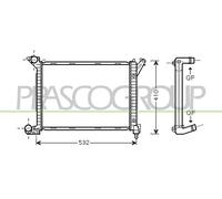 PRASCO Radiateur Refroidisseur D'Eau Radiateur Moteur Pour MINI Mini One D
