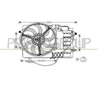 PRASCO Ventilateur, refroidissement du moteur MN304F001 | Compatible avec: MINI MINI