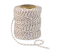 Prasent Präsent BAUMWOLLKORDEL Cordon Naturel/blanc 50 m x 2 mm, Polyester, 2 mm-50 m