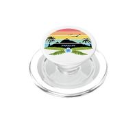 Praslin Seychelles Palmiers sur Une Île avec des Fleurs PopSockets PopGrip pour MagSafe