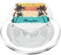 Praslin Seychelles Palmiers sur Une Île et Oiseaux Marins PopSockets PopGrip pour MagSafe