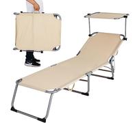 PRATESI Rhodes Sun Lounger Ecru 187 x 56 x 25 cm