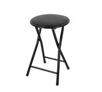 Urban Living PRATIK Tabouret Pliable PVC Noir 30X30XH45