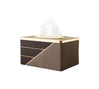 Pratique Boîte à mouchoirs Moderne en Alliage de résine, Distributeur de Serviettes de Table for Le Visage Organisateur(Bruin)