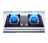 Pratique Cuisiniere Gaz - Gaziniere, Cuisinière À Gaz Encastrable En Verre Trempé, Brûleurs À Double Gamme Faciles À Nettoyer, Réchaud À Gaz Bi-combustible Gaz De Pétrole Liquéfié/gaz Naturel (Color
