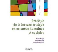 Pratique De La Lecture Critique En Sciences Humaines Et Sociales