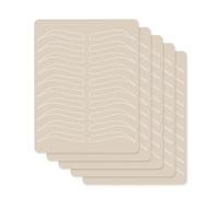 Pratique De Sans Encre, Tatouage Pour Sourcils 5 Pièces, Latex Pour , Feuilles De Cuir Faux Sur Les Deux Côtés, Pour La Pratique Sur La Cuir, La Lame Et L'Aiguille, Outil De