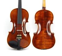 Pratique du violon Vernis pour violon Nature Érable flammé Profession 4/4 Épicéa Ébène Pièces(1/2)