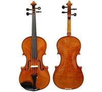 Pratique du violon Violon pour débutant fait main table en épicéa 4/4 pièces en ébène(Type 2)