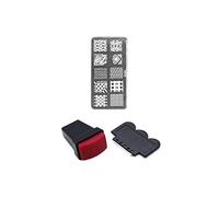 Pratique et attrayant pour nail art, manucure, estampage, plaque de gabarit, grattoir, outils à faire soi-même.