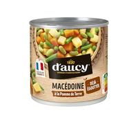 Pratique et déjà égouttée pour un gain de temps en cuisine - D'AUCY Macédoine à la pomme de terre cultivée en France, conserve de 265g - Lot de 4