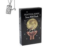 Pratique Magic Inner Witch Oracle - Deck de Poche pour débutants avec Collier - Design Stimulant, Facile à Utiliser