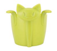 Pratique Mignon Chat Forme Silicone Infuseur À Thé Filtre À Thé Sain Filtre À Thé Accessoire Ensemble de Thé pour Le Bureau À Domicile(vert)