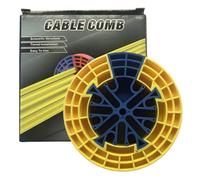 Pratique pour câbles, matériau de peigne en polymère durable | Base circulaire de 4,9 pouces | Outil de gestion simple de 170 g pour organiser et trier les câbles pour l'entretien des réseaux