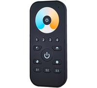 Pratique : télécommande 3 scènes Lumineuses | Mini Duo Noir LED Blanc Spot avec température de Couleur réglable 4 Zones